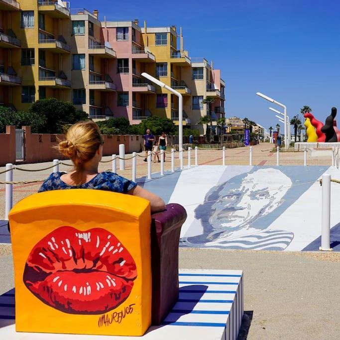 T2 Vue Mer Palm Beach Le Barcares Bagian luar foto
